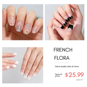 The Artful Trio Bundle | 3 Sets of Non-UV Gel Nail Wraps (Salon-Quality)