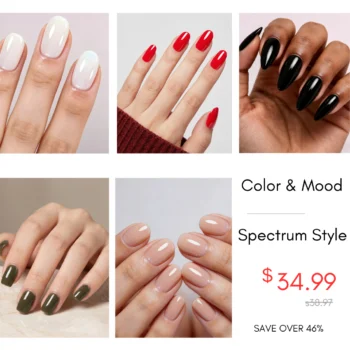 Modern Muse 5 Bundle of Non-UV Gel Nail Wraps (Salon-Quality)