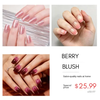 Ethereal Glow Bundle | 3 Sets of Non-UV Gel Nail Wraps (Salon-Quality)