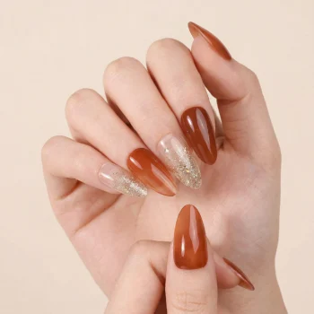 Amber Autumn Mist UV-Free Gel Nail Wraps