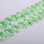 (#0385)Emerald Dream UV-Free Nail gel wraps