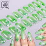 (#0385)Emerald Dream UV-Free Nail gel wraps