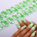 (#0385)Emerald Dream UV-Free Nail gel wraps