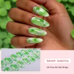 (#0385)Emerald Dream UV-Free Nail gel wraps
