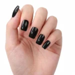 BSA-0002 black UV-Free gel Nail Wraps