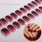 BSA-0076 Ombre uv-free gel nail strips